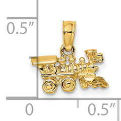 14k 3-D Miniature Train Charm