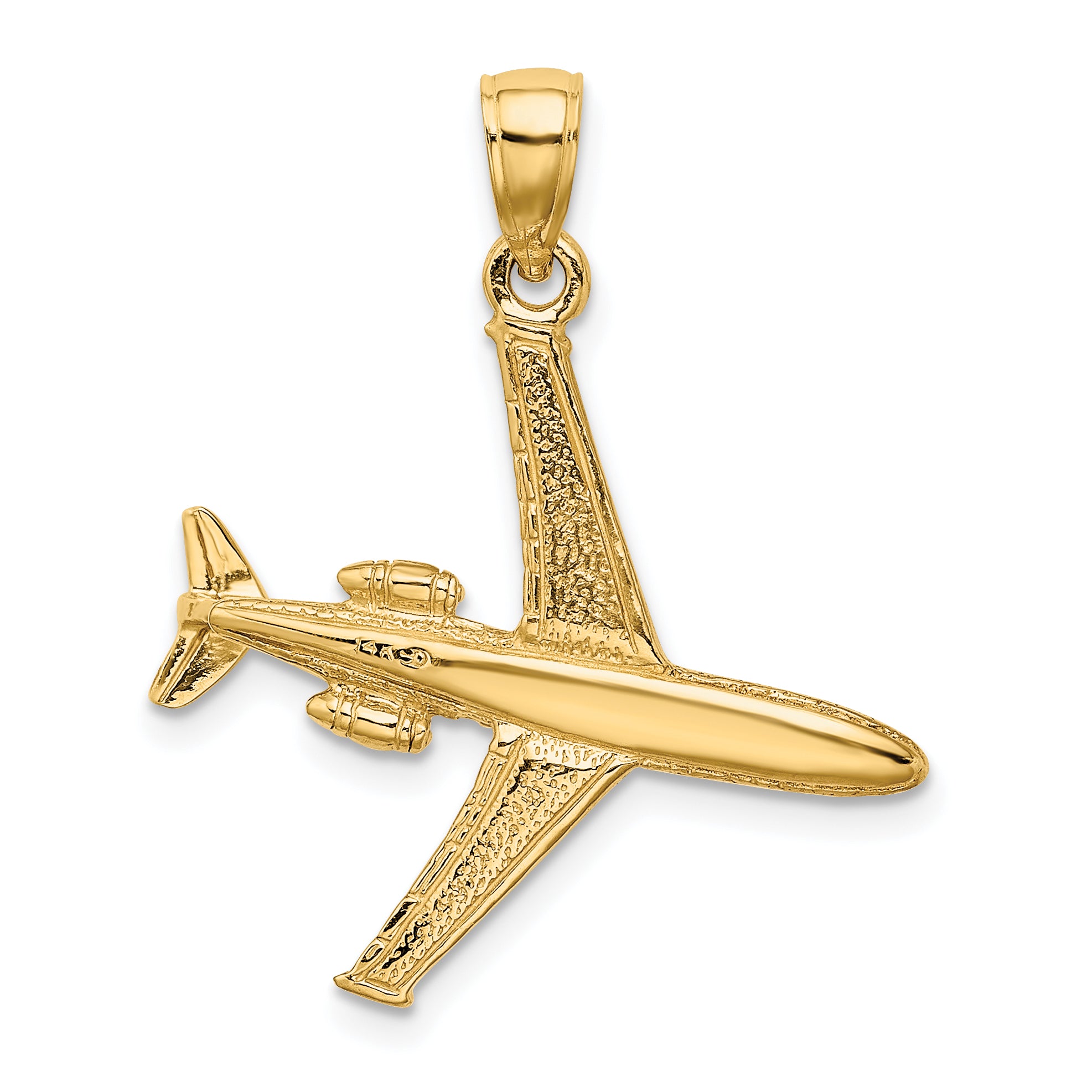 14k 3-D Jet Charm