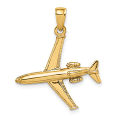 14k 3-D Jet Charm