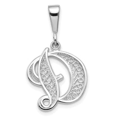 10KW Filigree Initial D Pendant