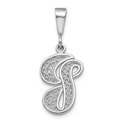 10KW Filigree Initial G Pendant