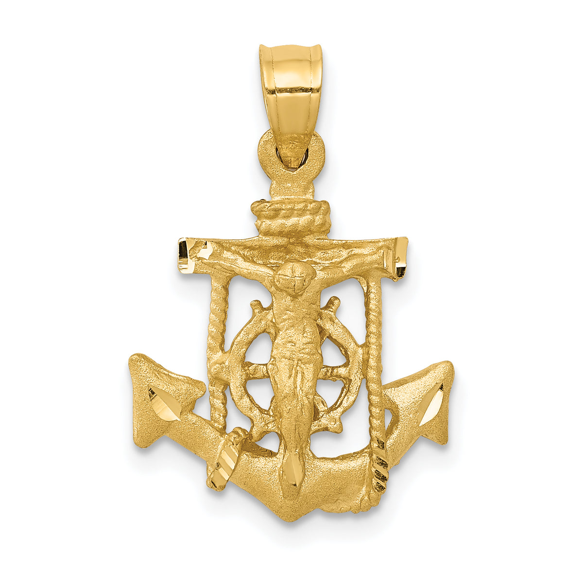 14k Mariners Cross Pendant