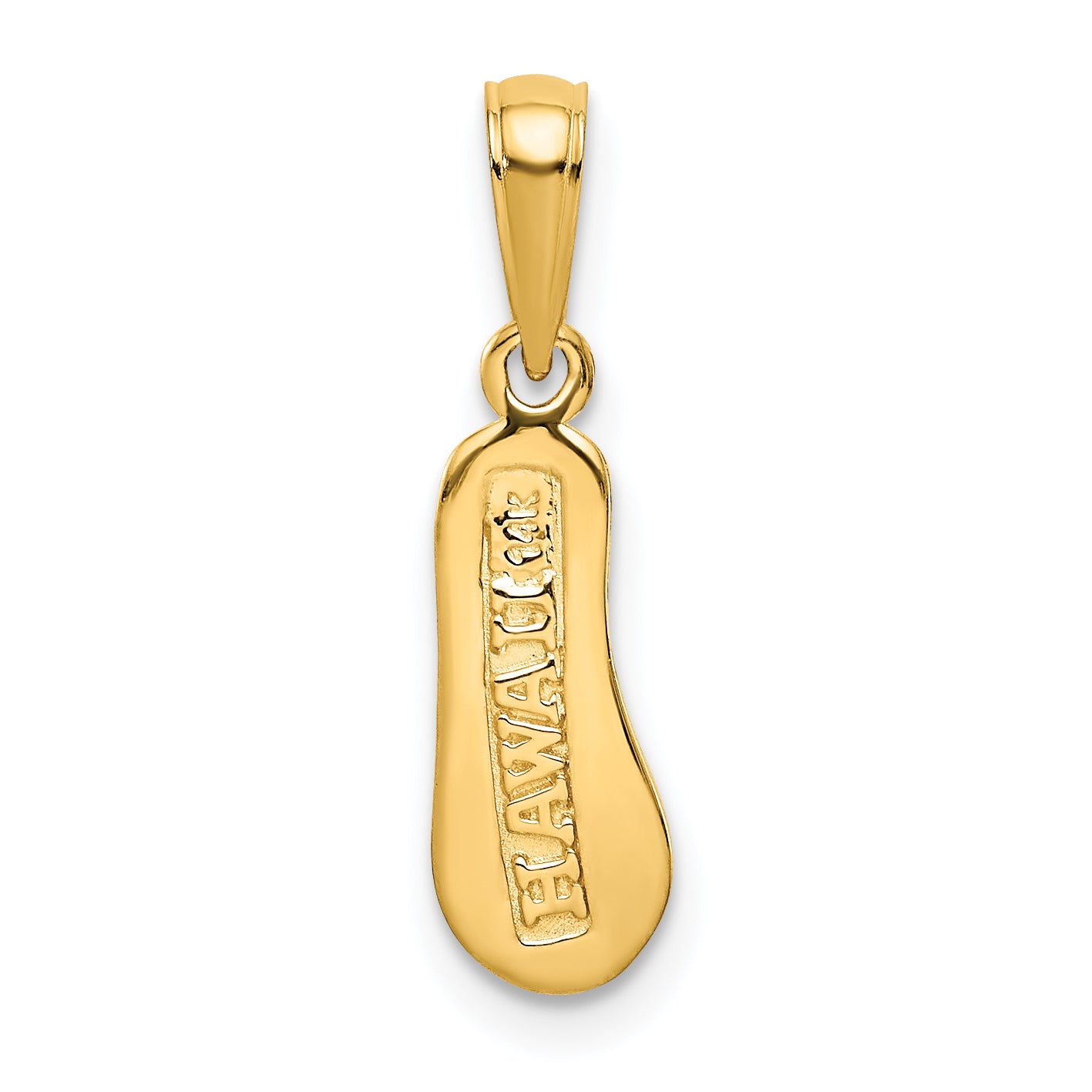 14k 3D HAWAII Flip-Flop Pendant