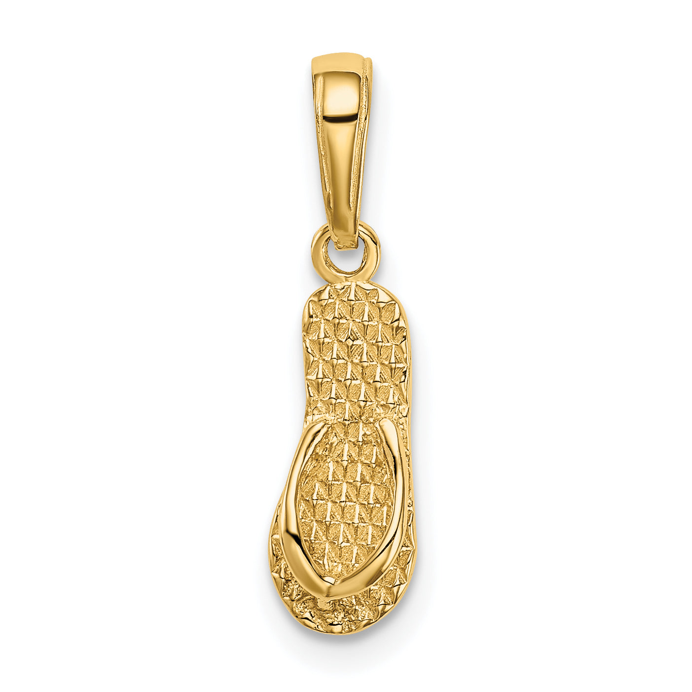 14k 3D HAWAII Flip-Flop Pendant