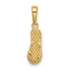 14k 3D HAWAII Flip-Flop Pendant