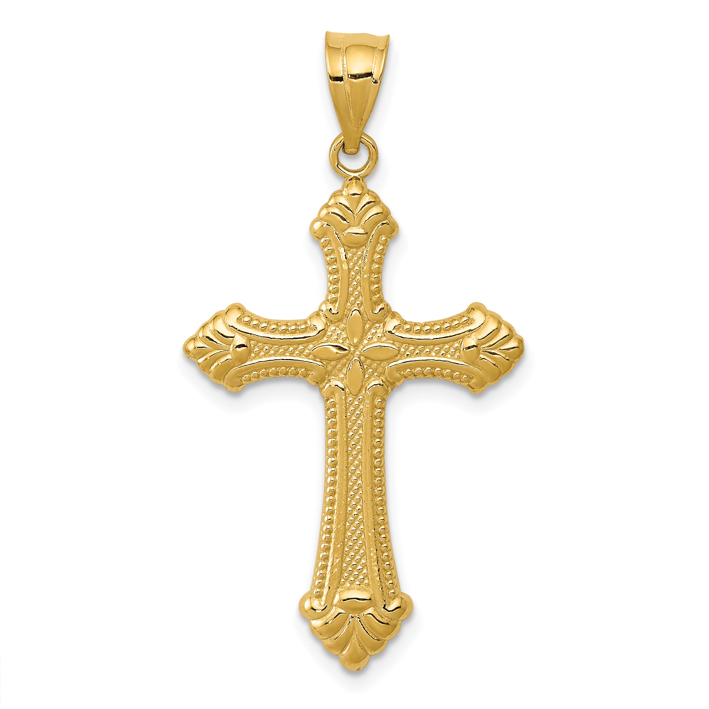 14k Polished Cross Pendant