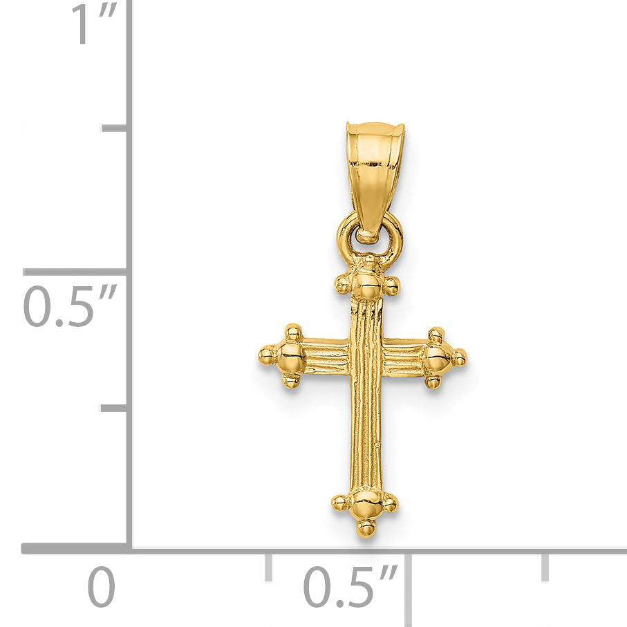 14k Small Cross Charm