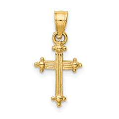 14k Small Cross Charm