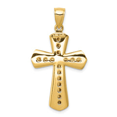 14k Twisted Cross Pendant