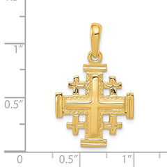 14k Jerusalem Cross Pendant