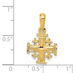 14k Jerusalem Cross Charm