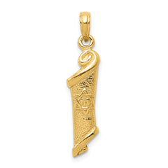 14k Torah w/Star of David Pendant