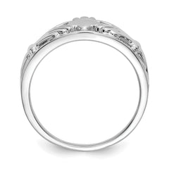 14k White Gold Ladies Claddagh Ring