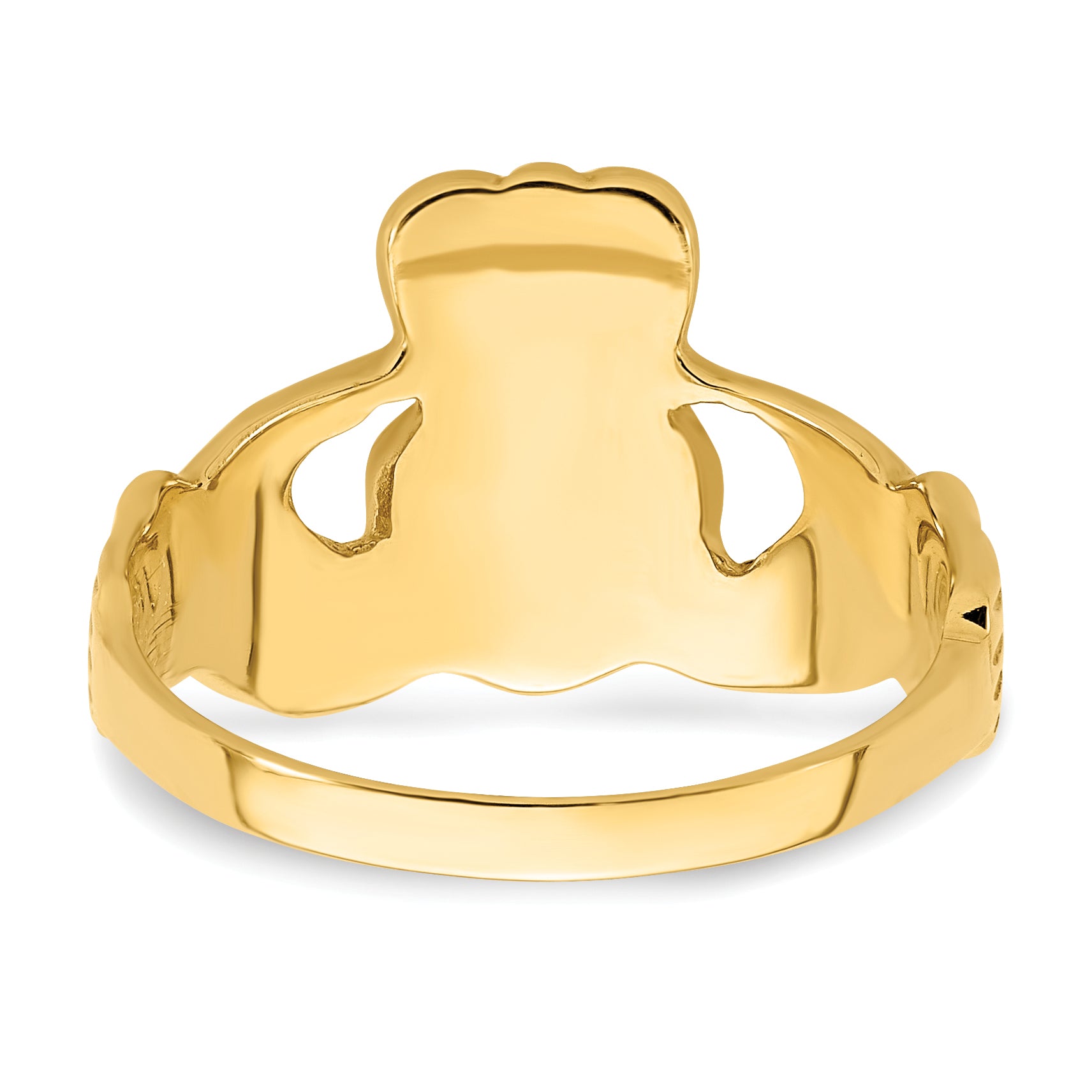 14k Polished Ladies Claddagh Ring