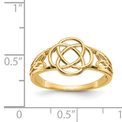 14k Polished Ladies Celtic Knot Ring