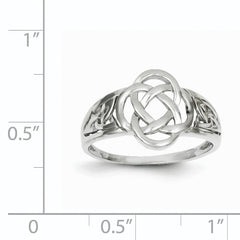 14k White Gold Ladies Celtic Knot Ring