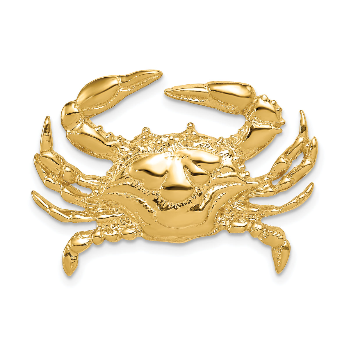 14k Blue Crab Slide