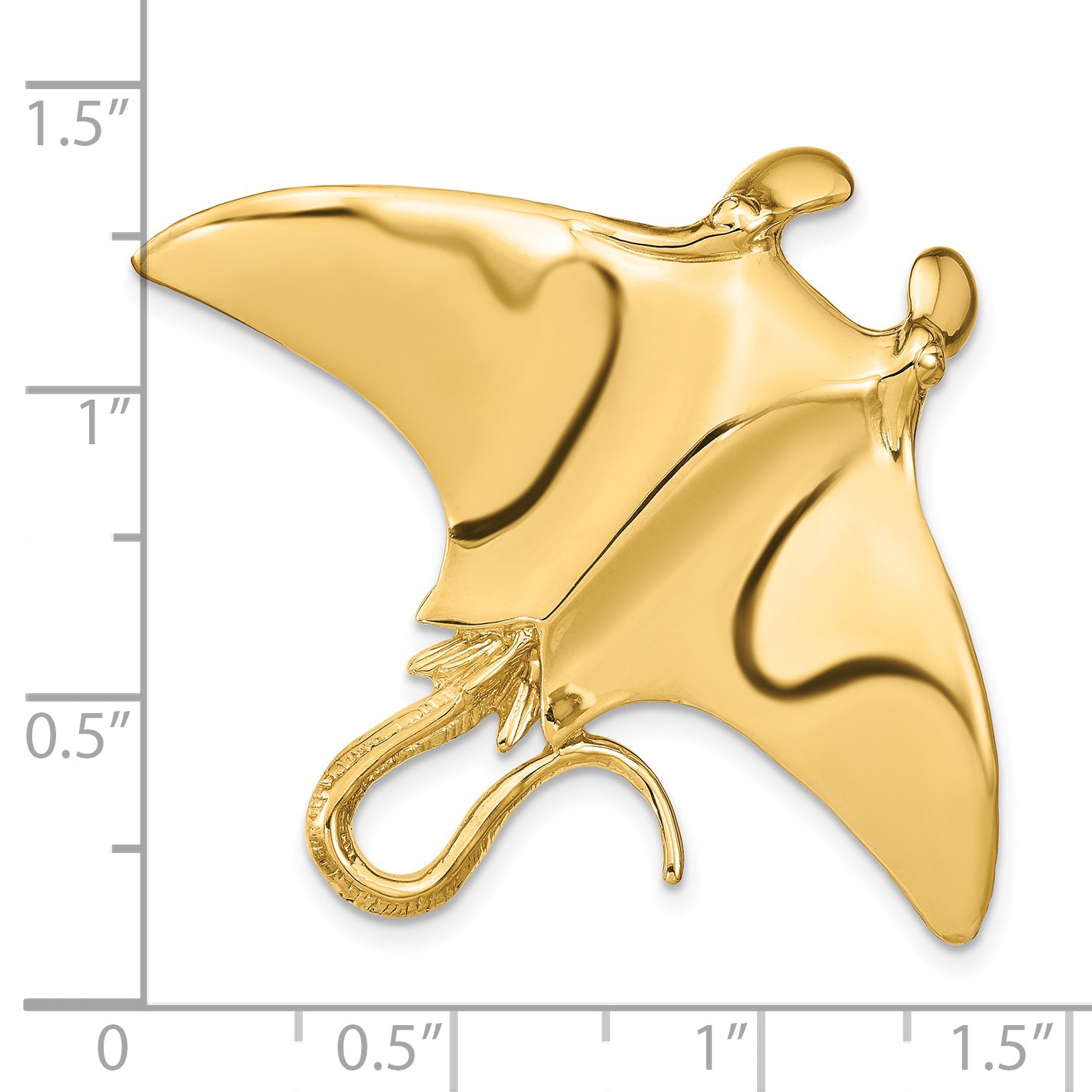 14k Manta Ray Slide