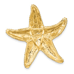 14K Textured Fits Up To 6mm and 8mm Starfish Slide