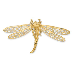 14k Cut-out Dragonfly Slide