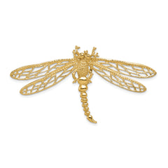 14k Cut-out Dragonfly Slide