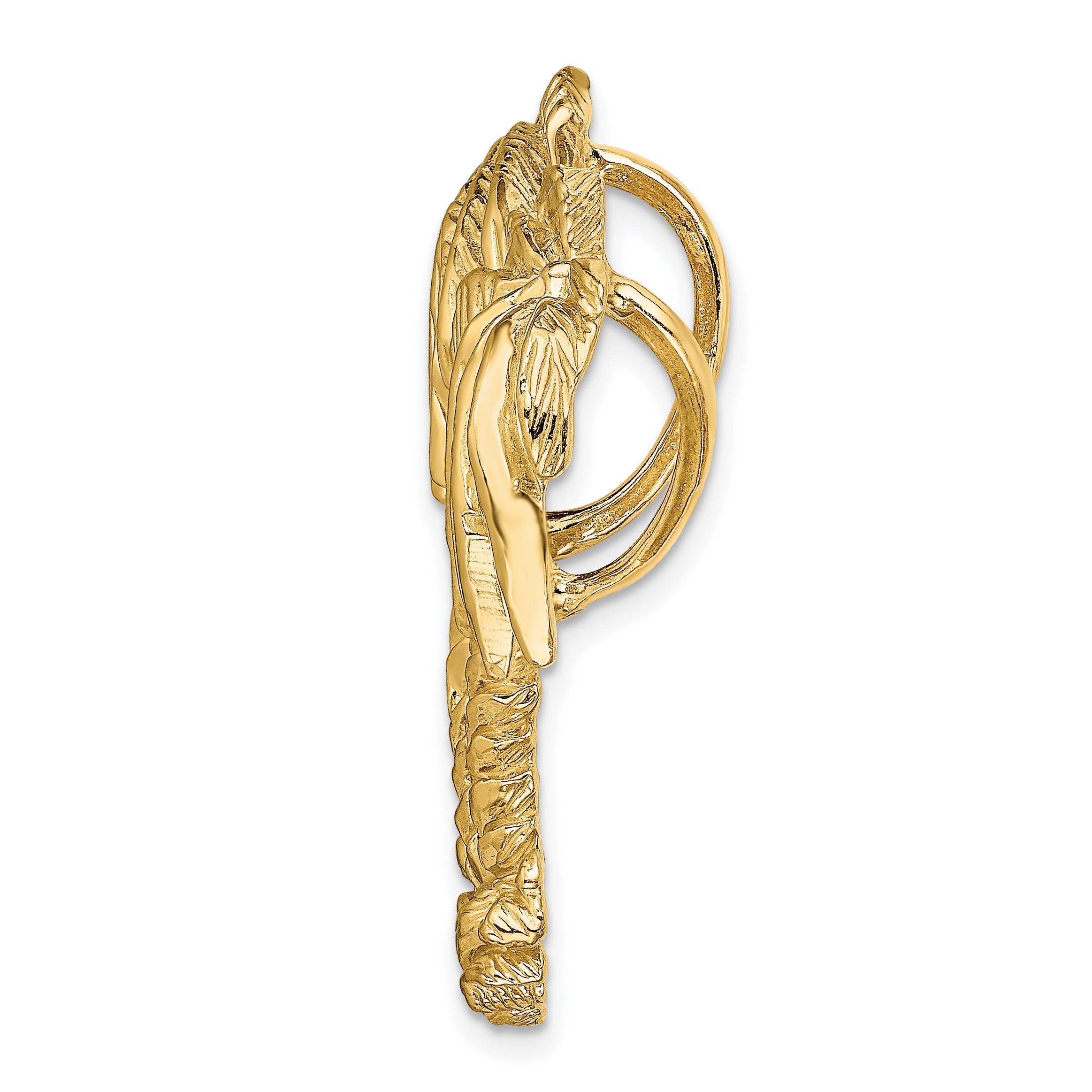 14k Double Palm Tree Slide