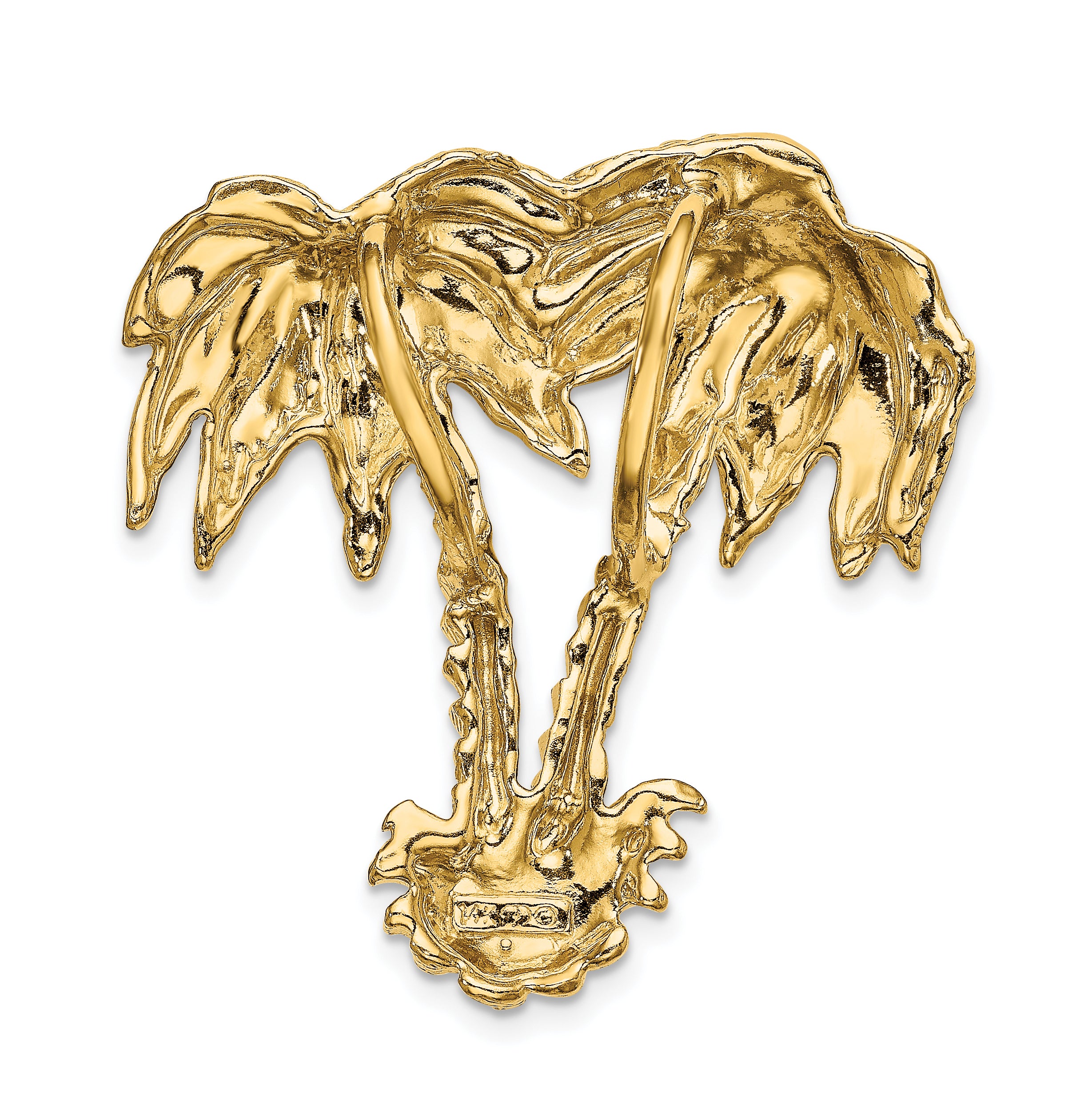 14k Double Palm Tree Slide