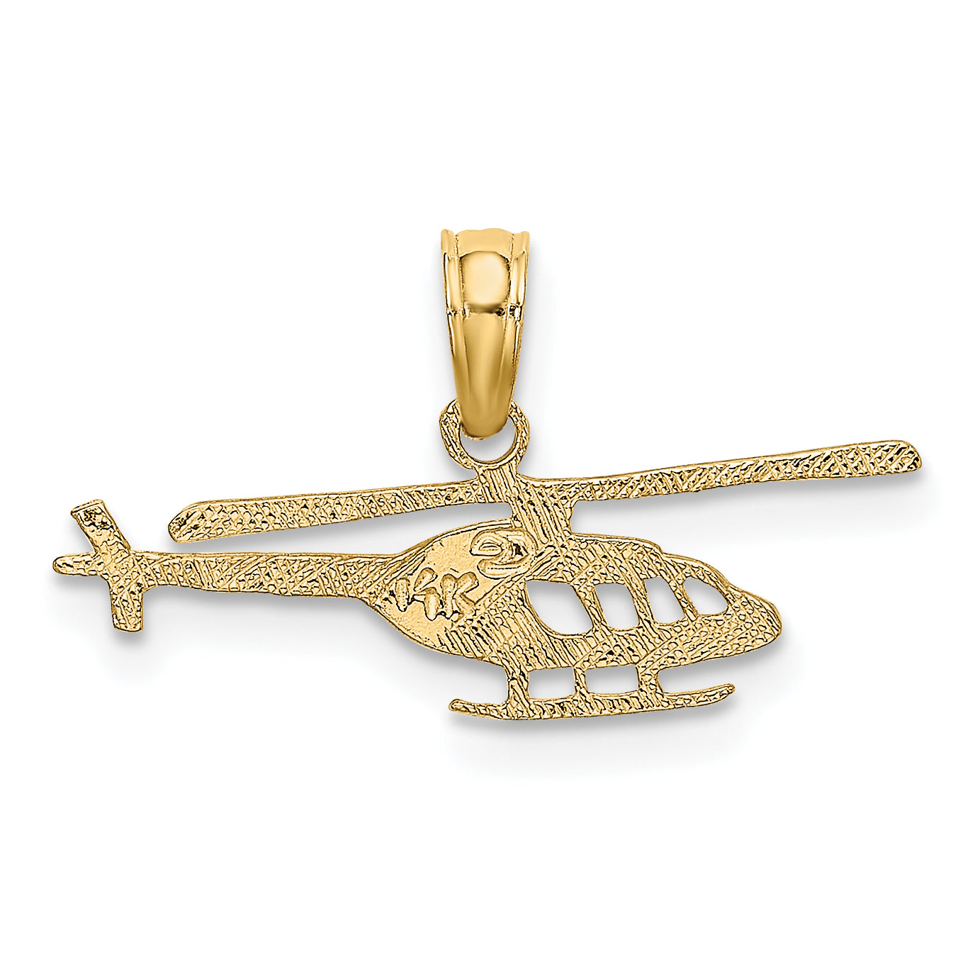 14k Helicopter Charm