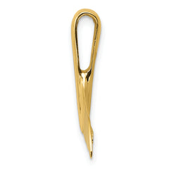 14k Whale Tail Chain Slide