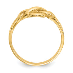 14k Free Form Knot Ring