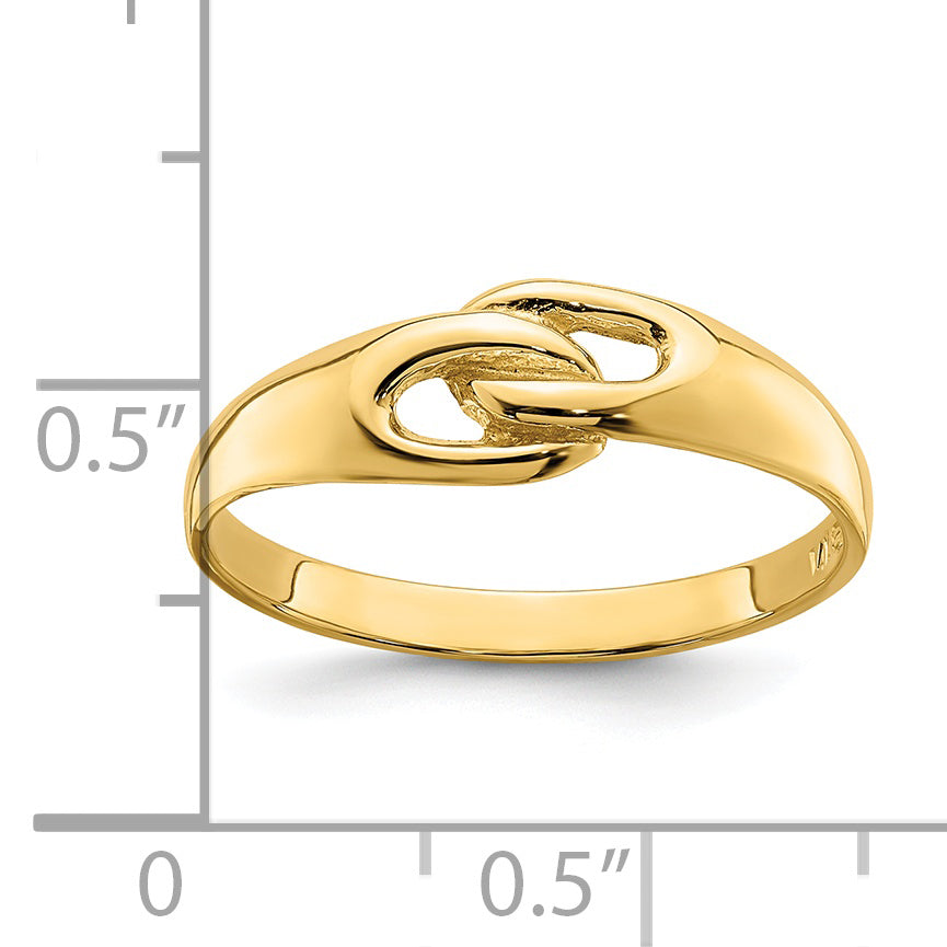 14k Free Form Knot Ring