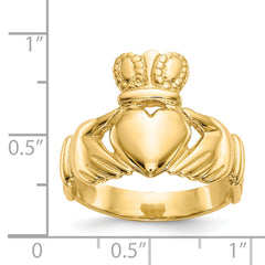 14k Men's Claddagh Ring