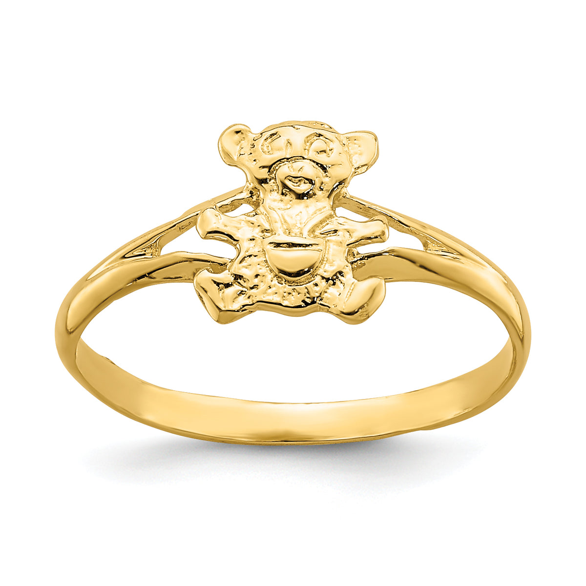 14k Teddy Bear Baby Ring