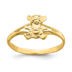 14k Teddy Bear Baby Ring