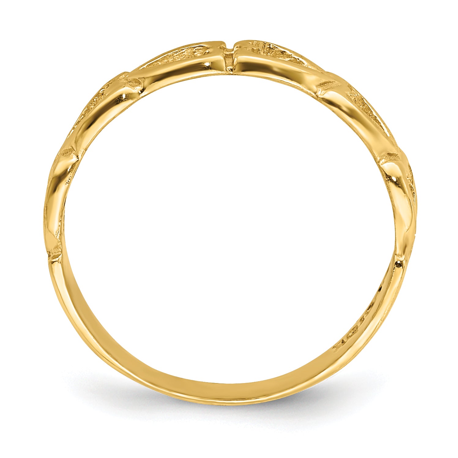 14k Open Hearts Baby Ring