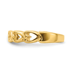 14k Open Hearts Baby Ring