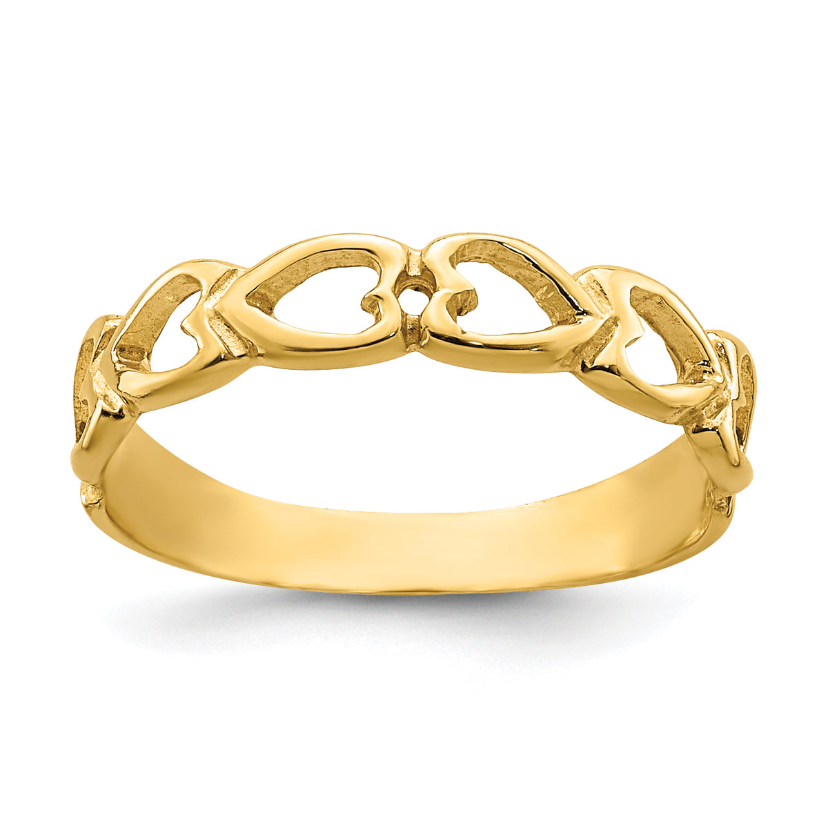 14k Open Hearts Baby Ring