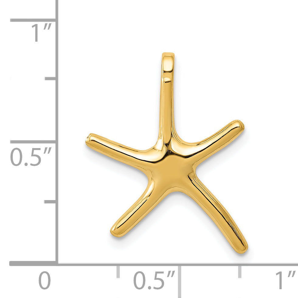 14k Starfish Chain Slide