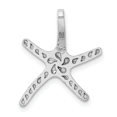 14k White Gold Starfish Chain Slide