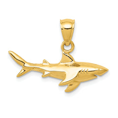 14K Shark Pendant