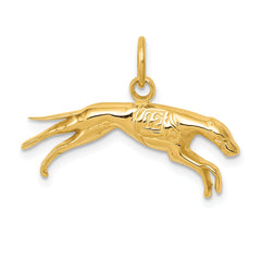 14k Greyhound Charm