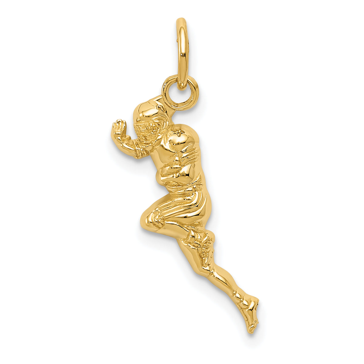 14k Football Player Charm