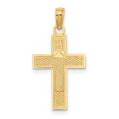 14K RN  Caduceus Cross Charm