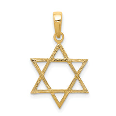 14k Star of David Pendant