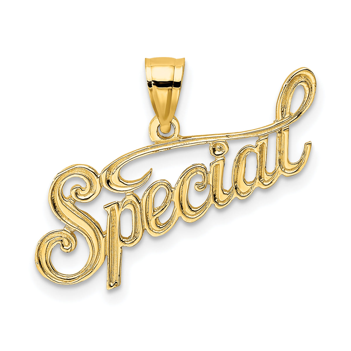 14K Polished and Textured SPECIAL Charm