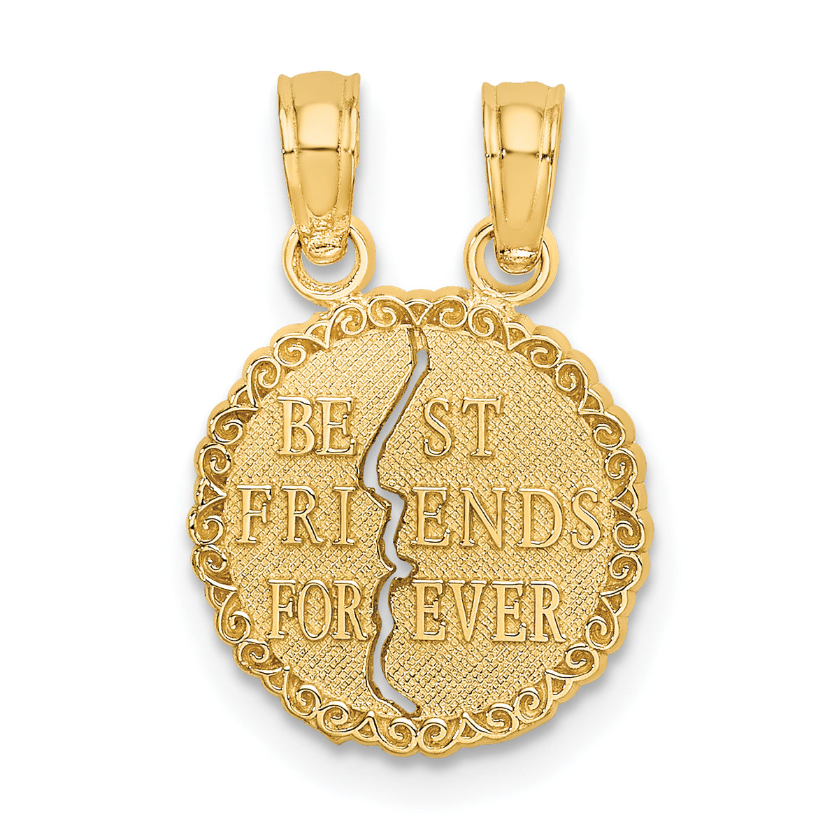 14K BEST FRIENDS FOREVER Break apart Charm