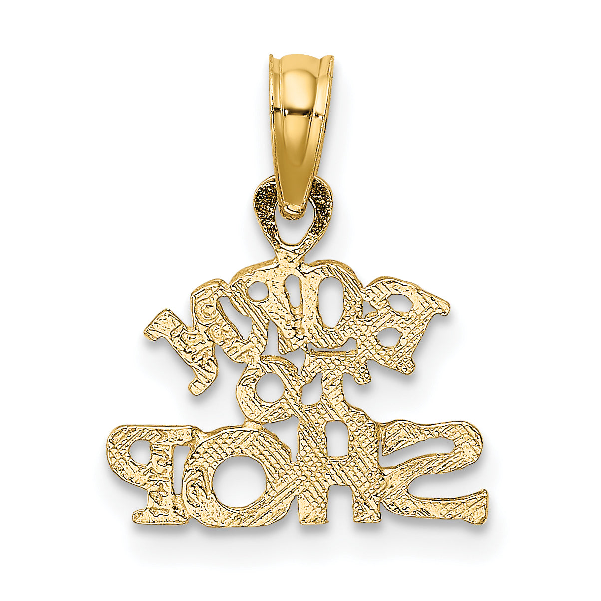 14K BORN TO SHOP Charm