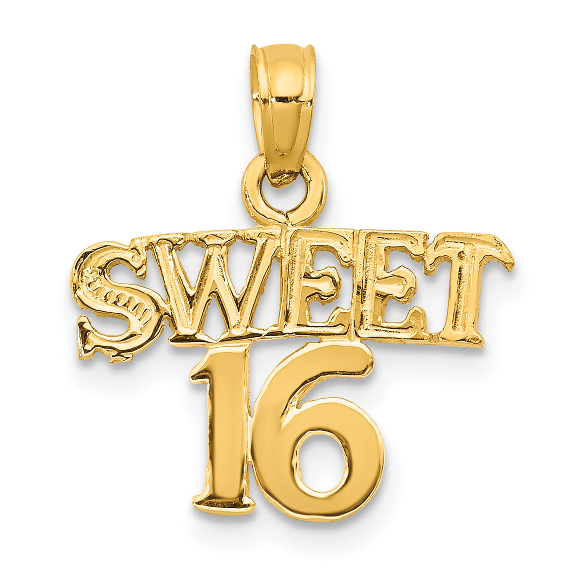 14K SWEET 16 Pendant