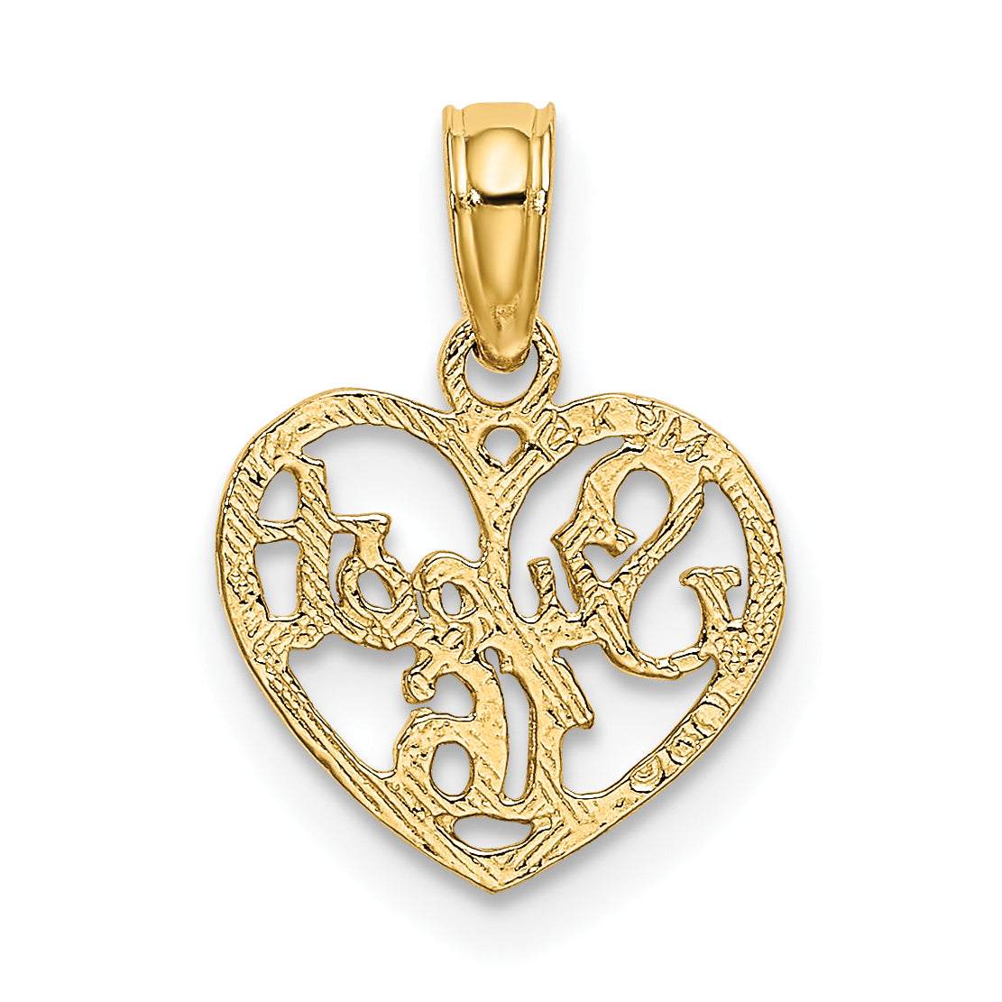 14K SWEET 16 in Heart Charm