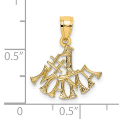 14K #1 MAMA Charm